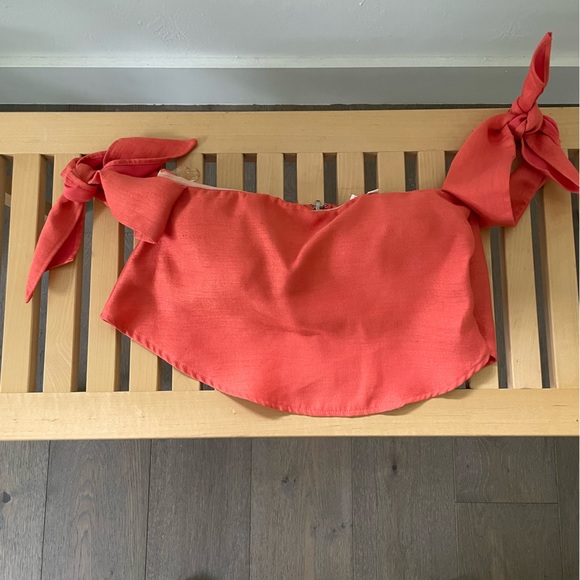 L’ATISTE Orange Strapless Top Short Set - Picture 3 of 8